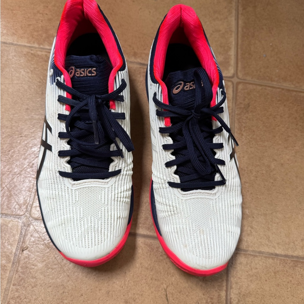 ASICS Solution Speed FF White/Peacoat Tennis Shoe Size Women’s 9.5